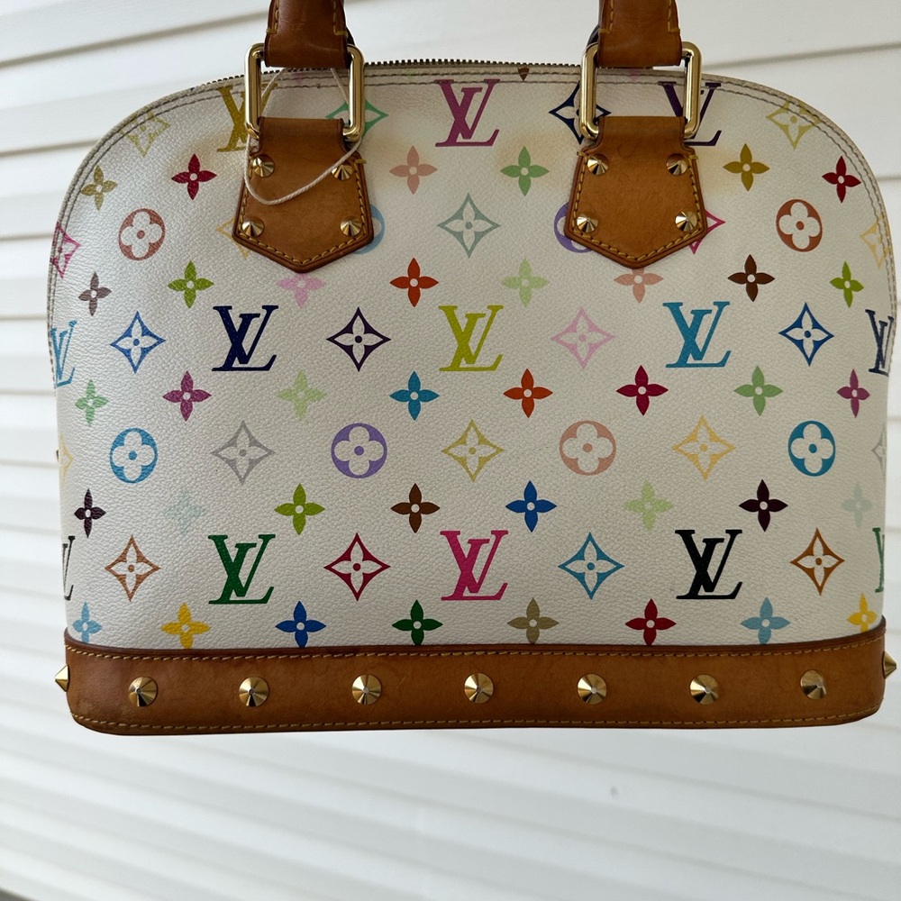 Louis Vuitton White Multicolor Satchel - Picture 7 of 9